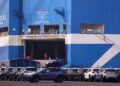 FILE PHOTO: Newly manufactured cars awaiting export are parked at a port in Yokohama, south of Tokyo, Japan March 27, 2025. REUTERS/Issei Kato/File Photo