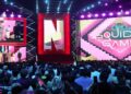 INGLEWOOD, CALIFORNIA - MAY 31: (L-R) Lee Jung-jae, Lee Byung-hun, Park Sung-hoon, Kang Ae-shim, and Choi Seung-hyun speak onstage during NETFLIX TUDUM 2025: THE LIVE EVENT at The Kia Forum on May 31, 2025 in Inglewood, California. (Photo by Kevin Mazur/Getty Images for Netflix)