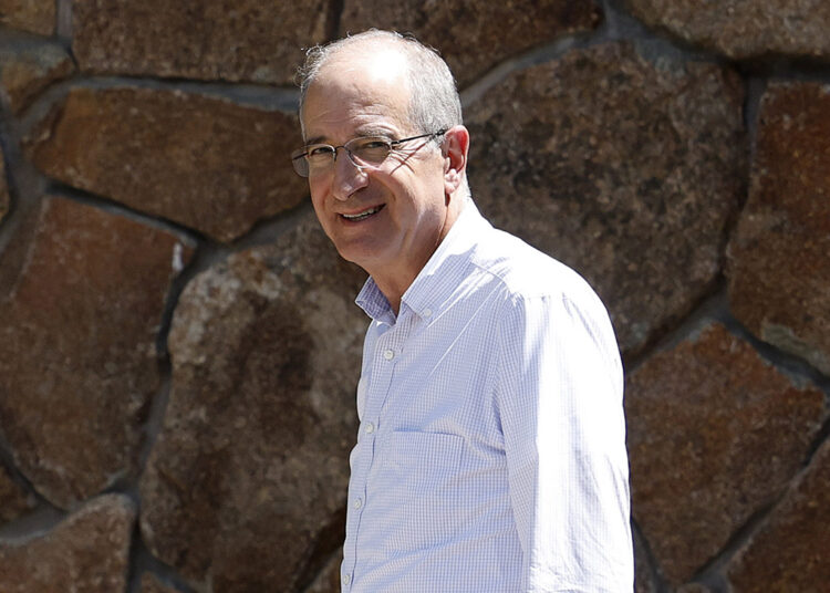 SUN VALLEY, IDAHO - JULY 08: Comcast CEO Brian Roberts arrives at the Sun Valley lodge for the Allen & Company Sun Valley Conference on July 8, 2025 in Sun Valley, Idaho. Every year, some of the world's wealthiest and most powerful figures from the media, finance, technology, and political spheres converge at the Sun Valley Resort for the exclusive week-long conference hosted by boutique investment bank Allen & Co. (Photo by Kevin Dietsch/Getty Images)