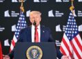 US President Donald Trump speaks during the unveiling of the Kennedy Center Honors nominees on August 13, 2025, at the Kennedy Center in Washington, DC. (Photo by Mandel NGAN / AFP) (Photo by MANDEL NGAN/AFP via Getty Images)